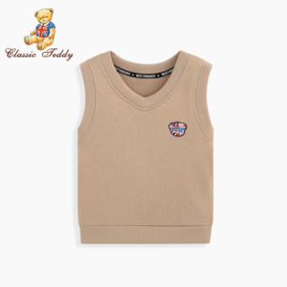 Classic Teddy 精典泰迪母婴用品 精典泰迪classic Teddy 儿童马甲男女童薄绒单马甲男童背心女宝宝打底背心秋冬百搭英文小熊头 卡其130 报价价格评测怎么样 什么值得买 Classic Teddy 精典泰迪母婴用品 精典泰迪classic Teddy 儿童马甲男女童薄绒单马甲男童背心女宝宝打底背心秋冬百搭英文小熊头 卡其130 报价价格评测怎么样 什么值得买