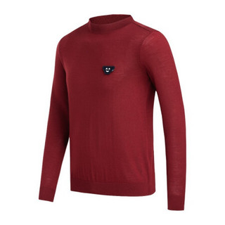 GIORGIO ARMANI 乔治·阿玛尼 男士羊毛圆领长袖针织衫6H1MXR-1MHXZ RED-0353 红色XL