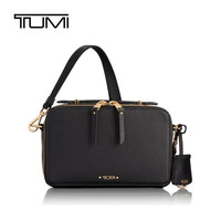 TUMI 途明 Voyageur系列女士商务旅行高端时尚皮革斜挎包0196348D 黑色