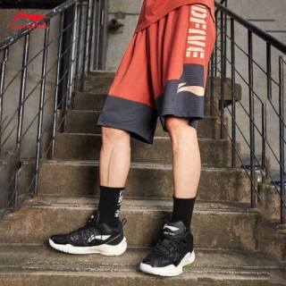 李宁运动裤2020badfive篮球系列男子宽松比赛裤aapq007