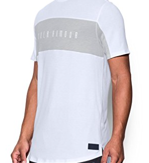 UNDER ARMOUR 安德玛 Courtside  男士运动T恤 1290584 白/灰 L