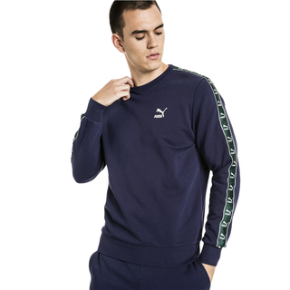 PUMA 彪马 Monogram 男士运动卫衣/套头衫 579713-01 蓝色 M