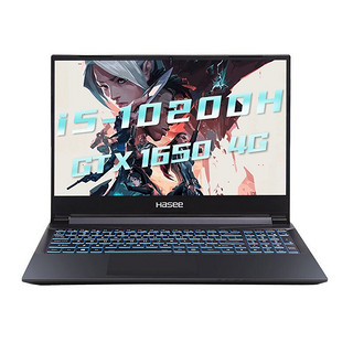 Hasee 神舟 战神 Z7M-KP7DC 15.6英寸 游戏本 黑色(酷睿i7-8750H、GTX 1050Ti 4G、8GB、128GB SSD+1TB HDD、1080P、IPS)