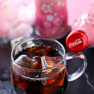 日本进口 可口可乐（Coca-Cola）汽水 碳酸饮料2020限定版 樱花版6瓶