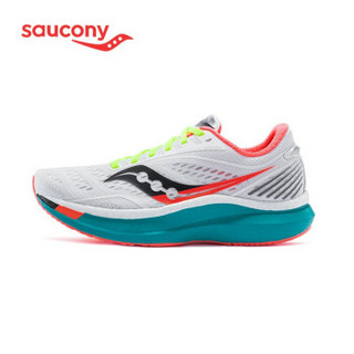 Saucony索康尼2020新品ENDORPHIN SPEED啡速 比赛竞速鞋男跑鞋S10597 白色-10 41