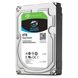 SEAGATE 希捷 酷鹰SkyHawk系列 3.5英寸监控级硬盘 8TB 256MB(7200rpm、PMR)ST8000VX004