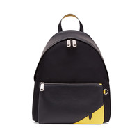 FENDI 芬迪 女士拼色牛皮拉链双肩背包7VZ049-A9ZB-F0R2A