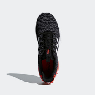 阿迪达斯官网adidas neo CF RACER TR男女鞋休闲运动鞋B43638 黑色/白色/喜水库红 41(255mm)