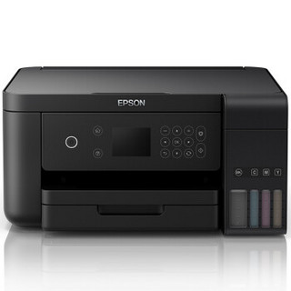 EPSON 爱普生 无线彩色照片墨仓式喷墨连供家用办公多功能一体打印机 双面网络自动输稿器 L6168 自营