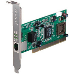 D-Link 友讯 友讯（D-Link）DGE-528T 千兆铜缆台式电脑PCI口有线网卡 带小挡板 半高挡板