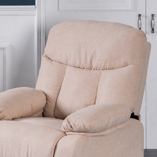 全友家居功能沙发可调节靠背米白色沙发全涤面料沙发DX106036 功能沙发
