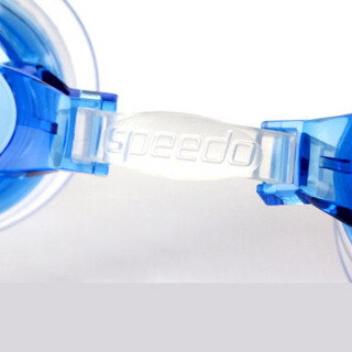 速比涛（Speedo） 近视泳镜 防水防雾带有度数 男女高清舒适近视游泳眼镜 蓝色 350度
