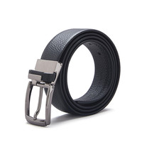 YEARCON 意尔康 男士牛皮针扣腰带202033140006Y2M 黑色115cm