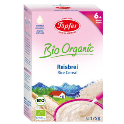 特福芬(Töpfer)德国原装进口有机大米粉 婴幼儿辅食 有机大米粉米糊175g(6个月以上适用) *3件