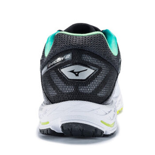 Mizuno美津浓缓冲跑步鞋运动鞋 SHADOW 2 J1GC183002 白/黑/荧光绿 44