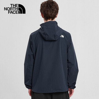 北面（The North Face ）2020春夏款皮肤衣男户外超轻可收纳防风外套 46KT/H2G 蓝色 M码