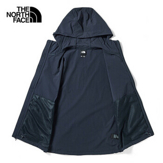 北面（The North Face ）2020春夏款皮肤衣男户外超轻可收纳防风外套 46KT/H2G 蓝色 M码