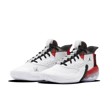 AIR JORDAN Jordan React Elevation 男士篮球鞋 CK6617-100 白黑红 43