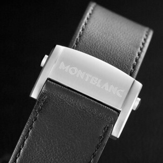 MONT BLANC 万宝龙 万宝龙全新智能腕表SUMMIT 2系列 U0123848 男士石英手表 42mm 黑盘 黑色皮带 圆形