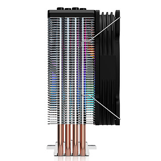 航嘉 冰封400R CPU散热器台式机箱12cm风冷电脑静音RGB CPU风扇