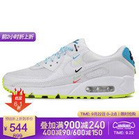 NIKE耐克女鞋 2020夏季新款运动鞋AIR MAX 90彩色刺绣小勾休闲鞋跑步鞋CK7069 CK7069-100 38