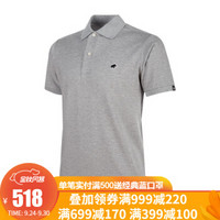 MAMMUT 猛犸象 1017-00400 男款速干短袖T恤Polo衫-Matrix  20春夏新品 0819/Granit Melange M