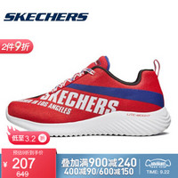 胜道运动Skechers斯凯奇男秋季新款士力架合作款撞色LOGO运动鞋666107 666107/RED 41