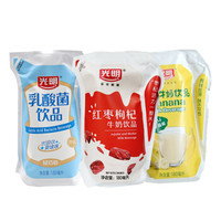 Bright 光明 牛奶 3口味 180ml*12袋 （乳酸菌饮品+红枣枸杞饮品+香蕉牛奶饮品）