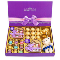 德芙巧克力礼盒装糖果万圣节生日礼物女生情人节礼物送女友 紫此一生