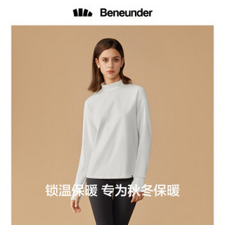 BENEUNDER 蕉下官方打底衣2020秋季新款长袖针织衫上衣女士毛衣半高领 珊瑚橙 S