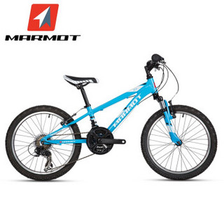 Marmot 土拨鼠 山地车自行车学生儿童山地自行车20寸铝合金男女单车 红白黑