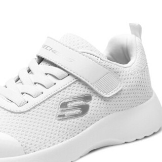 SKECHERS 斯凯奇 SPORT系列 男童魔术贴休闲运动鞋 97770L 白色 36码(内长23cm)