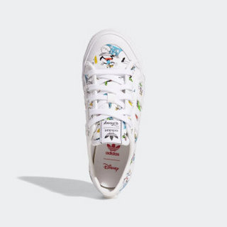 adidas Originals NIZZA J X DISNEY SPORT GOOFY 女童印花休闲运动鞋 FW0651 白/红/黑 36码(脚长220mm)