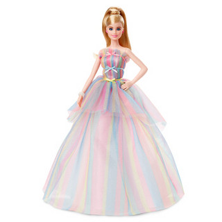 芭比（Barbie）之新款生日祝福 经典珍藏款 社交生日礼物 女孩公主过家家玩具GHT42