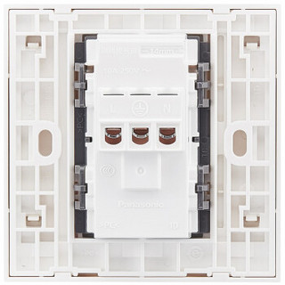 松下（ Panasonic）开关插座面板 正五孔二三插电源插座面板 10A5孔墙壁插座 悦皓 香槟金 WMWF122MYZ