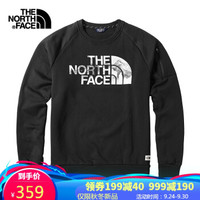 The North Face北面卫衣男女户外休闲衣情侣打底衫套头外套帽衫潮牌4UDE JK3/黑色 S