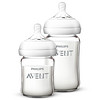 AVENT 新安怡 自然顺畅系列 SCF679/53 玻璃奶瓶对装 125ml+240ml 奶嘴1月+/0月+