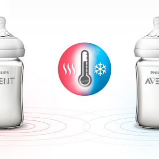 AVENT 新安怡 自然顺畅系列 SCF679/53 玻璃奶瓶对装 125ml+240ml 奶嘴1月+/0月+