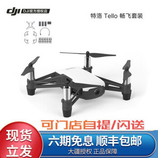 大疆（DJI） 睿炽科技特洛TELLO 无人机益智无人机 编译迷你航拍 大疆技术支持小鸡遥控器T1S 特洛 Tello 畅飞套装