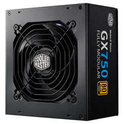 COOLER MASTER 酷冷至尊 GX750W电源 电脑电源/金牌全模/日系主电容/支持双CPU/智能温控风扇/50℃无损输出