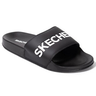 SKECHERS 斯凯奇 Side Lines 男士拖鞋 8790061/BLK 黑色 41