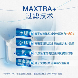 碧然德（BRITA）家用净水壶过滤水杯净水器 Maxtra去水垢专家版滤芯12枚+赠Style壶