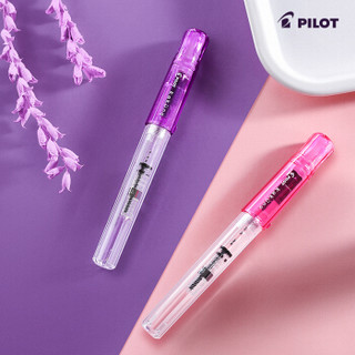 PILOT 百乐 FKA-1SR 钢笔 透明蓝黑笔帽 M尖