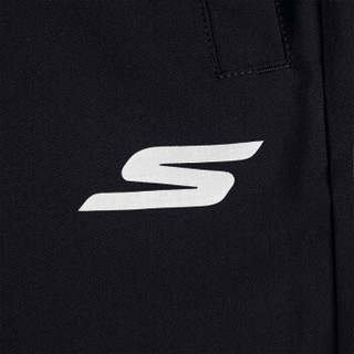 Skechers斯凯奇子休闲梭织长裤健身跑步运动裤P220M050 碳黑 S