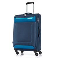 美旅拉杆箱 时尚简约拼色行李箱大容量可扩展飞机轮旅行箱 26英寸多隔层软箱 FP6蓝色