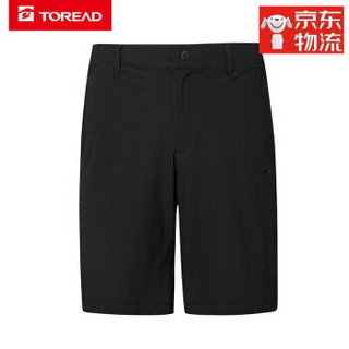 TOREAD 探路者 短裤春夏户外快干透气男式旅行短裤男裤子TAMH81845 黑色 XXL