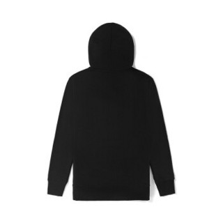 Vans范斯 男女情侣款情侣连帽卫衣 新款经典LOGO HOODIE官方 黑色 M