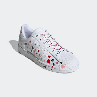 adidas Originals Superstar W 中性休闲运动鞋 FV3289 白/荣耀粉 36.5