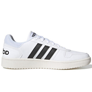 阿迪达斯 ADIDAS NEO 男子 运动休闲系列 HOOPS 2.0 运动 休闲鞋 EG3970 白色  41码 UK7.5码