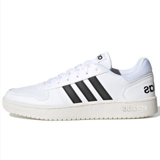 阿迪达斯 ADIDAS NEO 男子 运动休闲系列 HOOPS 2.0 运动 休闲鞋 EG3970 白色  41码 UK7.5码